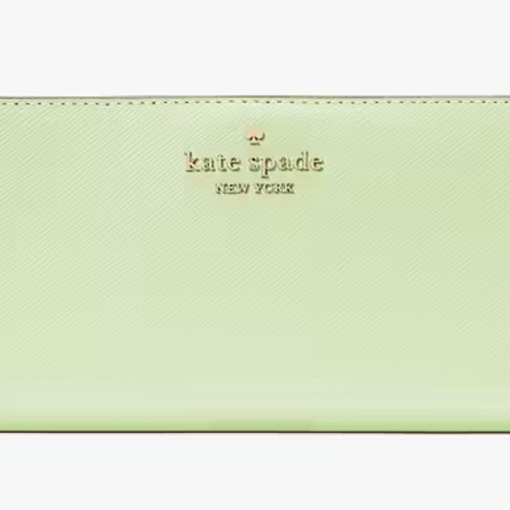 Kate Spade Madison Large Slim Wallet Macha Latte NWT